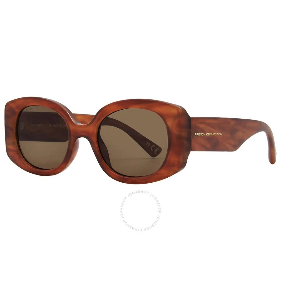 French Connection FC 23 25 BRN Brown Oval Ladies Sunglasses 10266449.COM BRNBRN 2