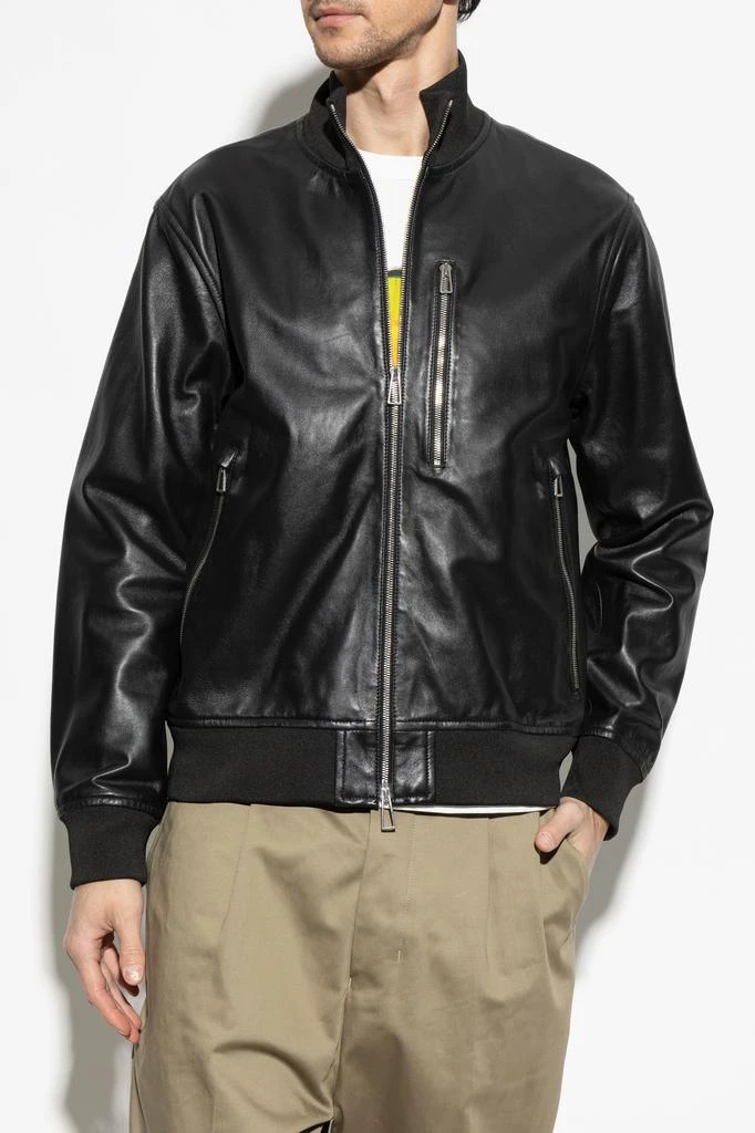 Paul Smith Leather 'bomber' jacket 3