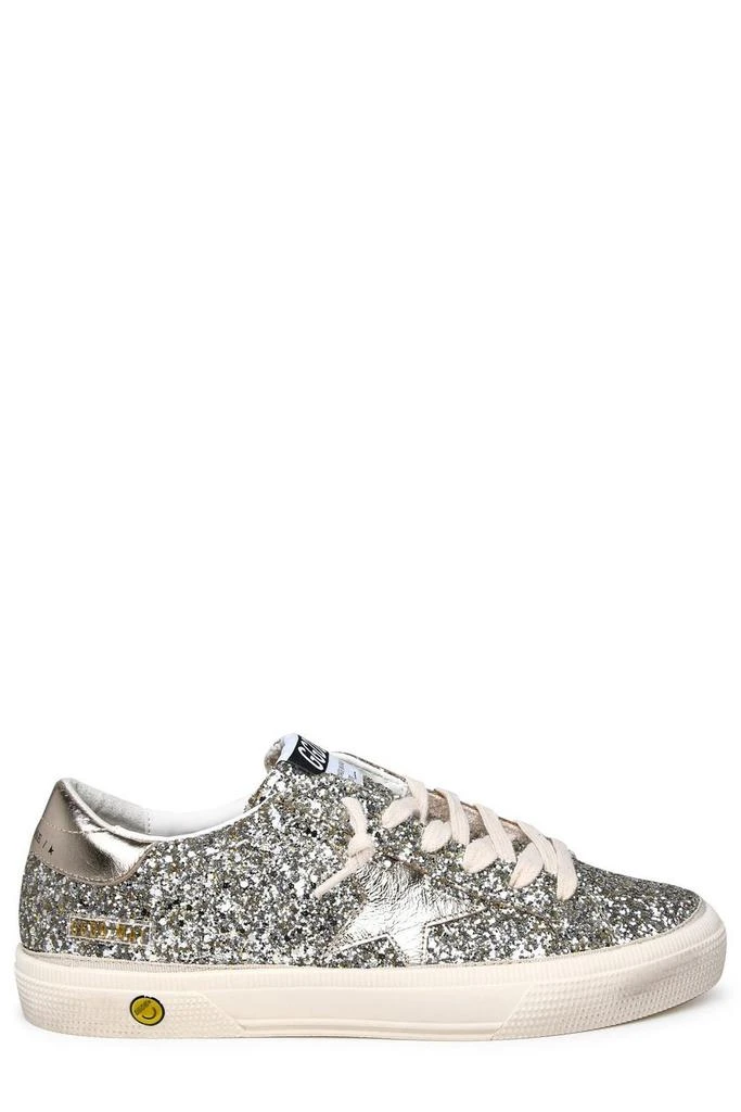 Golden Goose Kids Golden Goose Kids Glitter-Detailed Round Toe Sneakers 1