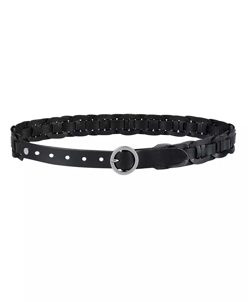 Tommy Hilfiger Women's Woven Leather Linked Casual Belt 3