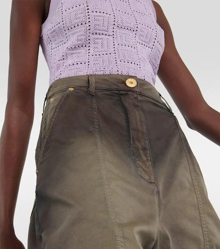 Balmain Faded high-rise wide denim jeans 4