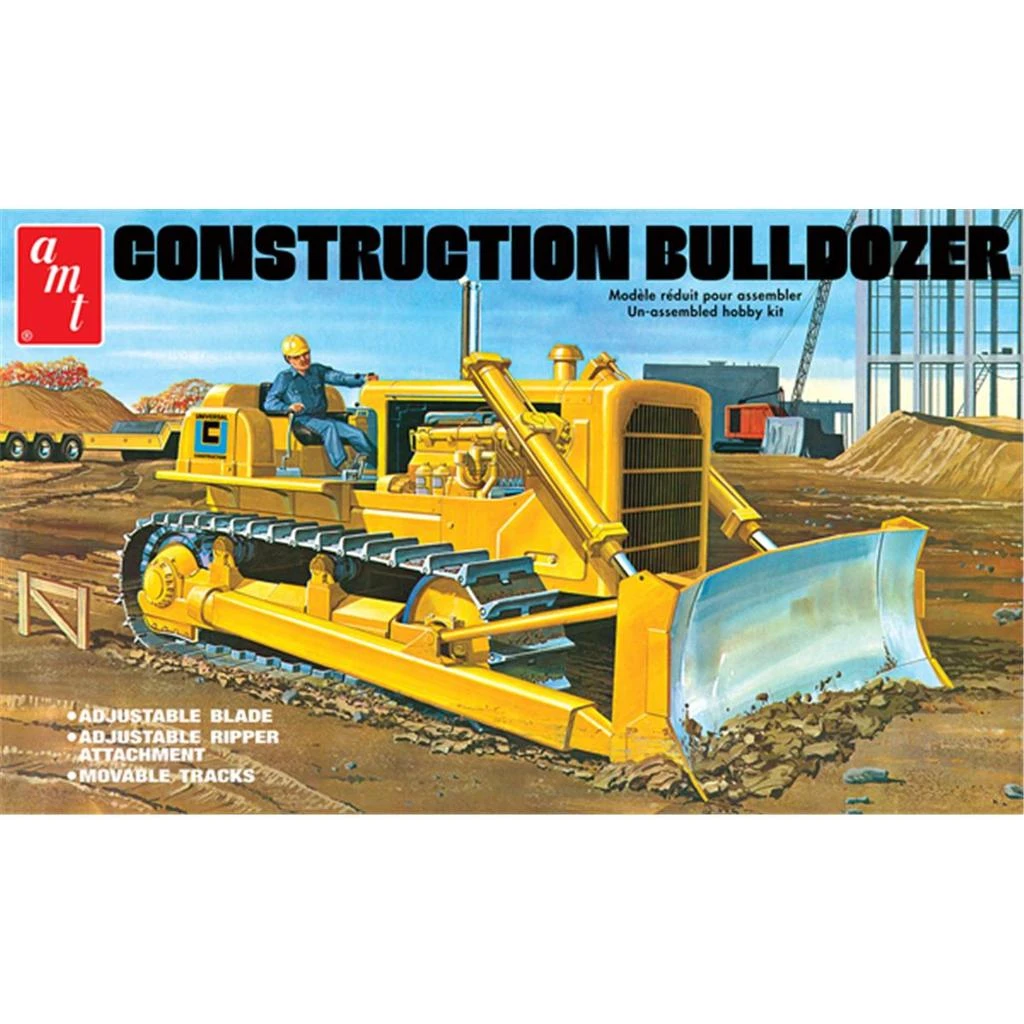 B2B Replicas B2BReplicas  AMT - Construction Bulldozer Plastic Model Kit Paint 1