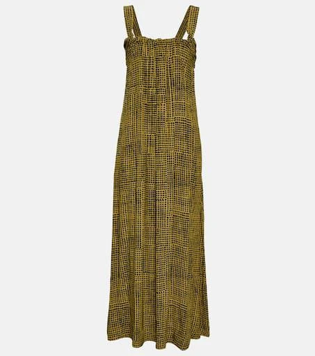 Proenza Schouler White Label checked wrap maxi dress 1
