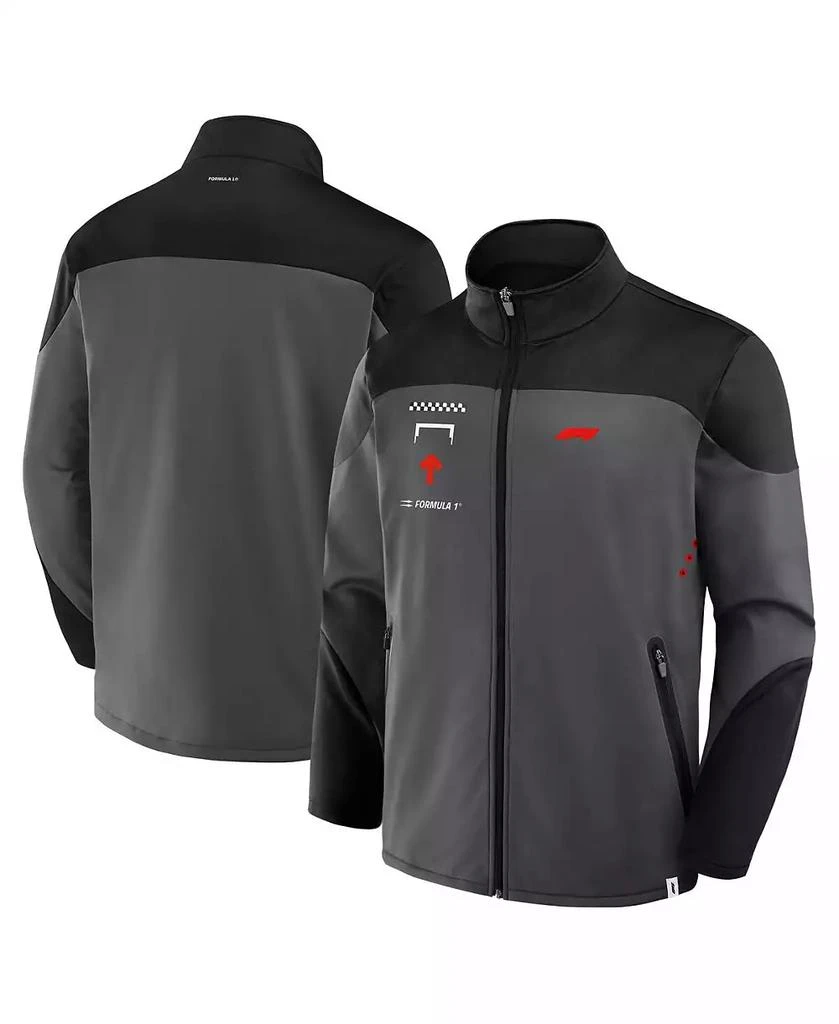 Formula 1 Men's Gray/Black Tech Full-Zip Jacket 1