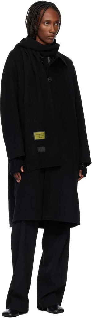 MM6 Black Fisherman Knit Arm Warmers 3