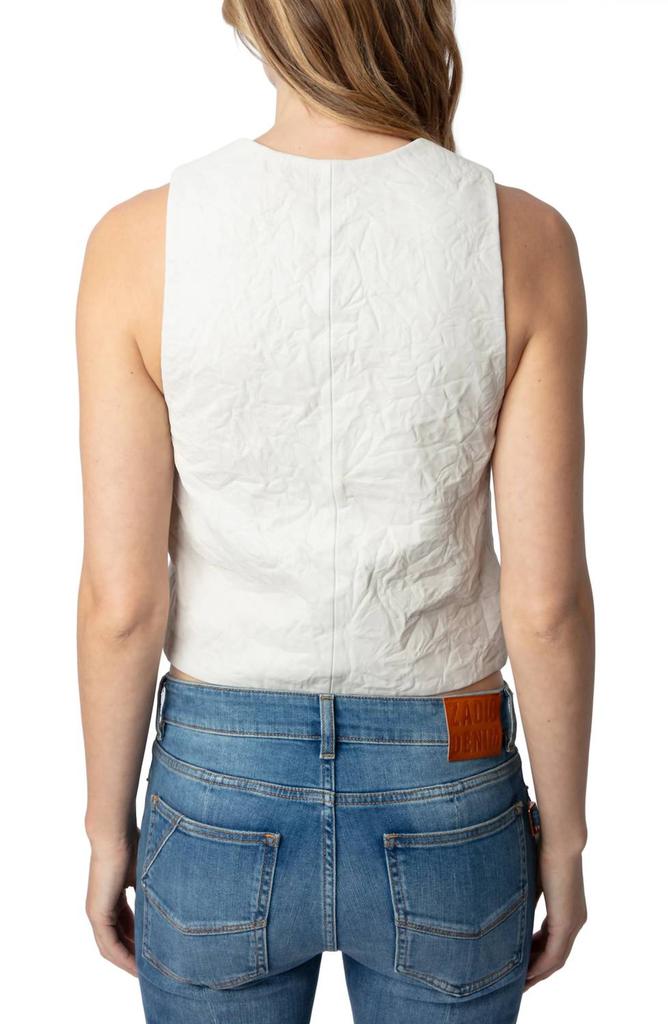 ZADIG & VOLTAIRE Zadig & Voltaire - Emilie Crinkled Leather Vest
