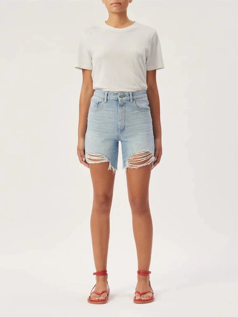 Dl1961 - Women'S Emilie Ripped High Waist Fray Hem Denim Shorts 1