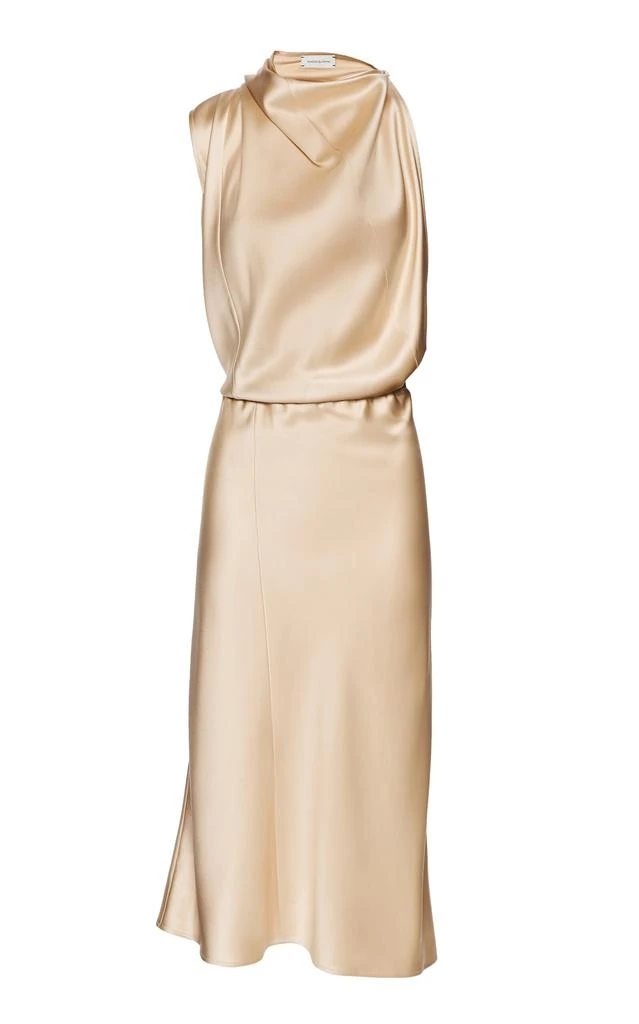 magda butrym draped satin jersey mini dress Magda Butrym Draped Satin-Jersey Mini Dress In Red