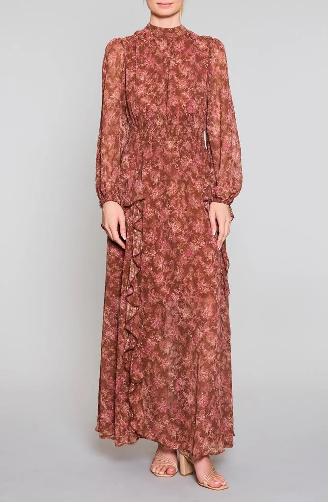 MELLODAY Floral Print Long Sleeve Maxi Dress 5