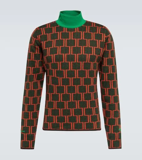 Adidas x Wales Bonner jacquard knit turtleneck 1