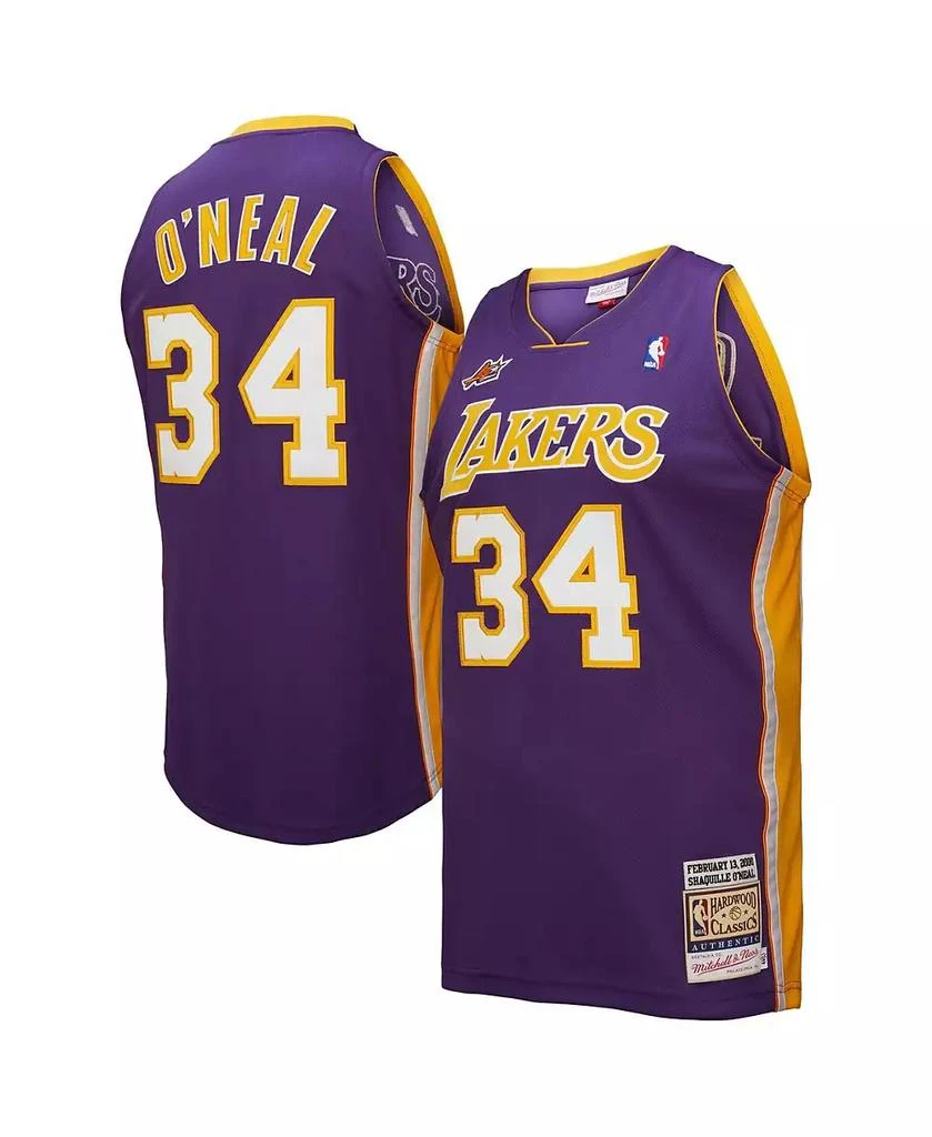 Mitchell
Ness Men
s Shaquille O
Neal Purple Los Angeles Lakers 2000 NBA All-Star Game Authentic Jersey