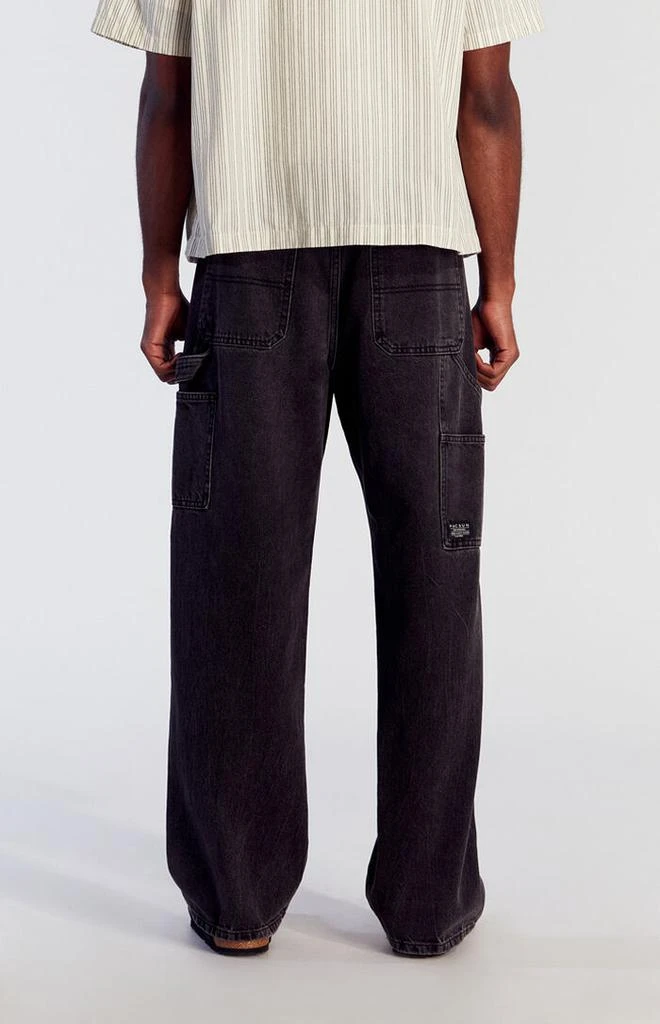 PacSun Black Baggy Carpenter Jeans 4
