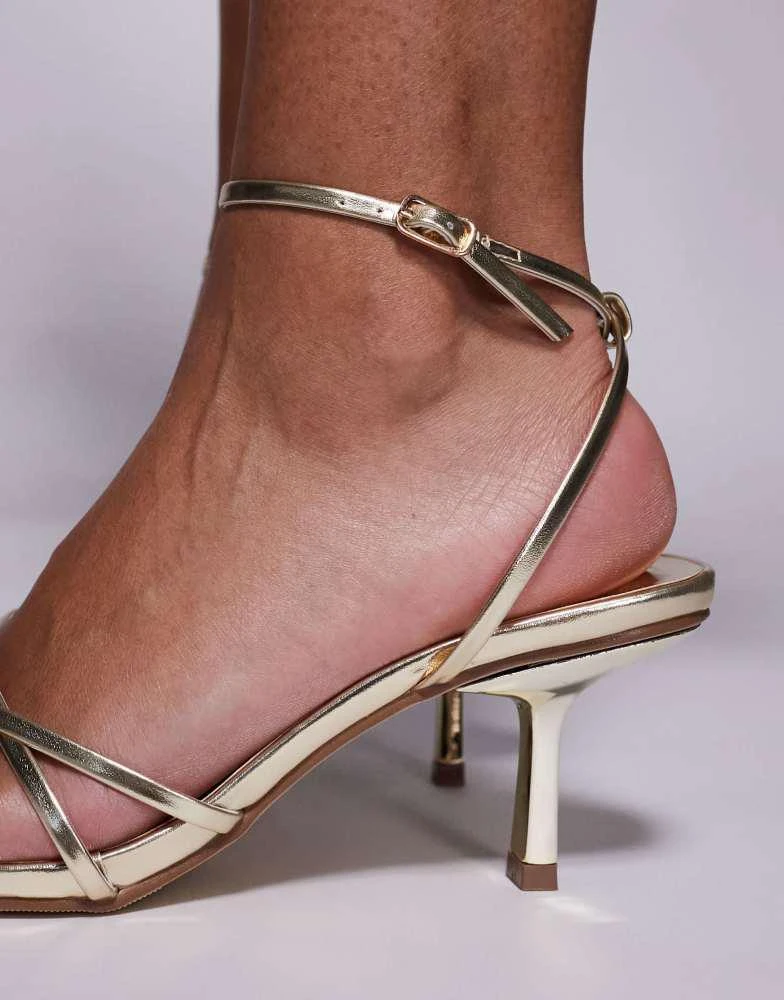 Public Desire Public Desire Idina heeled sandals in gold 3