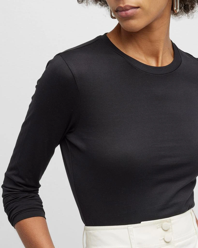 Theory Tiny Tee Long-Sleeve Cotton T-Shirt 5