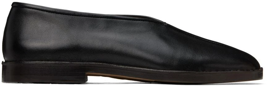 Lemaire Black Flat Piped Slippers 1
