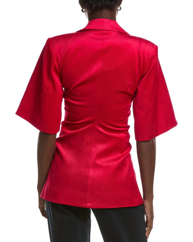 Ganni Light Shiny Corduroy Blazer