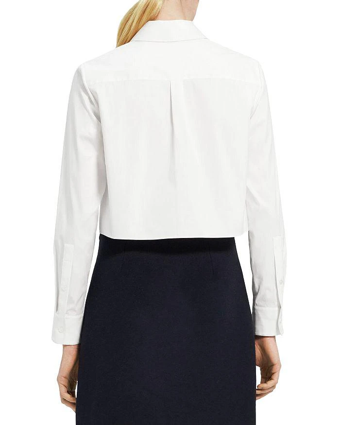 Theory Cropped Button Front Shirt 2