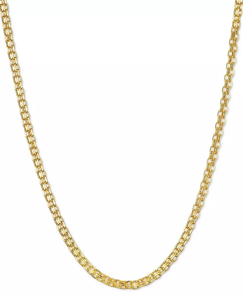 Macy's 16" Bismark Link Chain Necklace (1-1/2mm) in 14k Gold 1