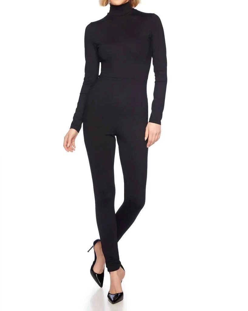Susana Monaco Susana Monaco - Mock Neck Long Sleeve Jumpsuit 2
