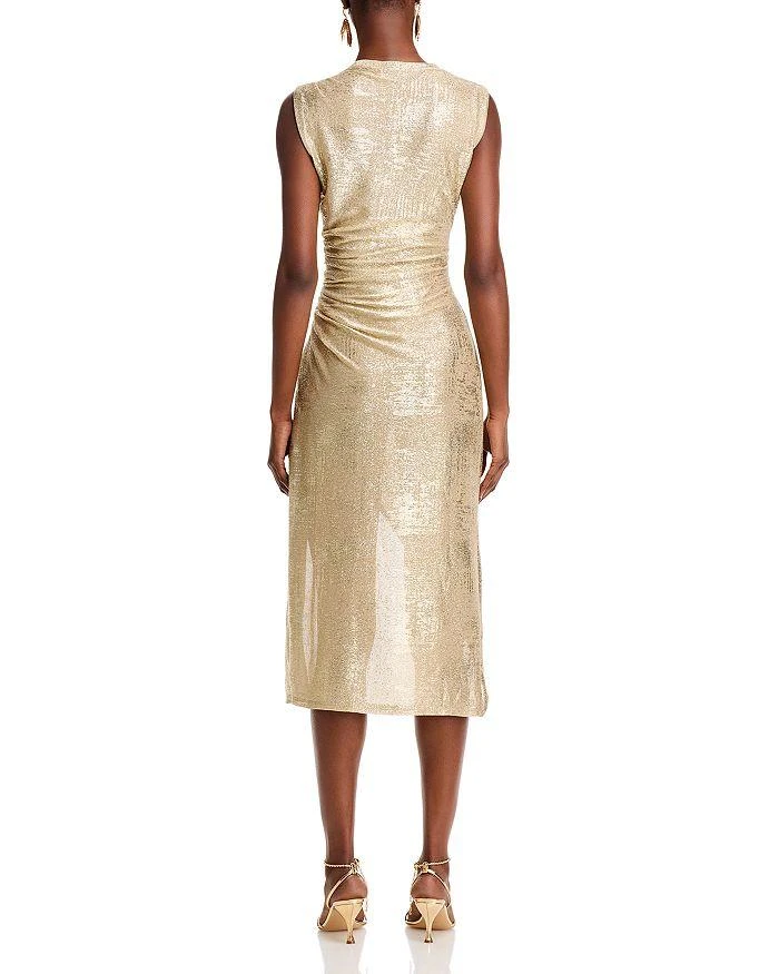 BCBG Metallic Midi Dress 4