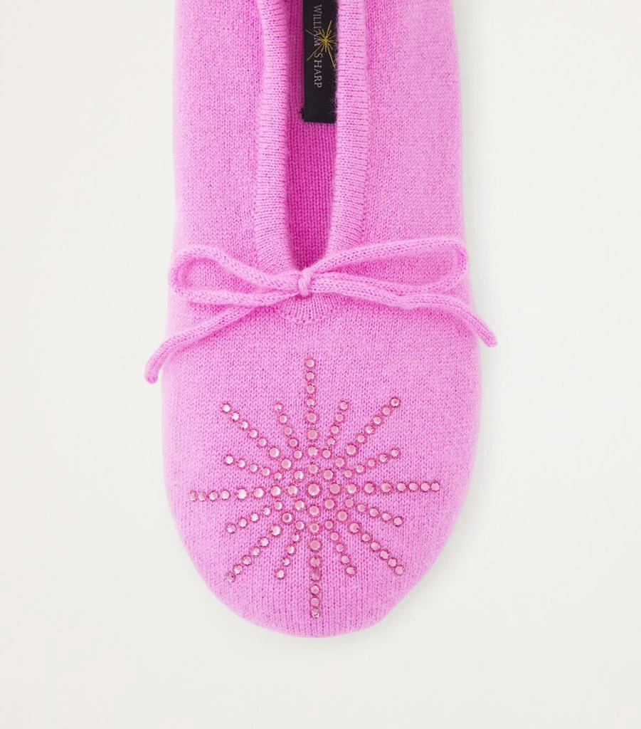 William Sharp Cashmere Crystal Dolly Slippers 5