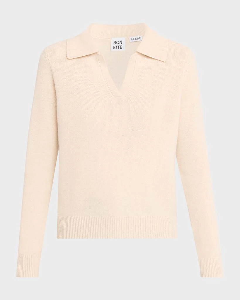AEXAE Cashmere Polo Sweater