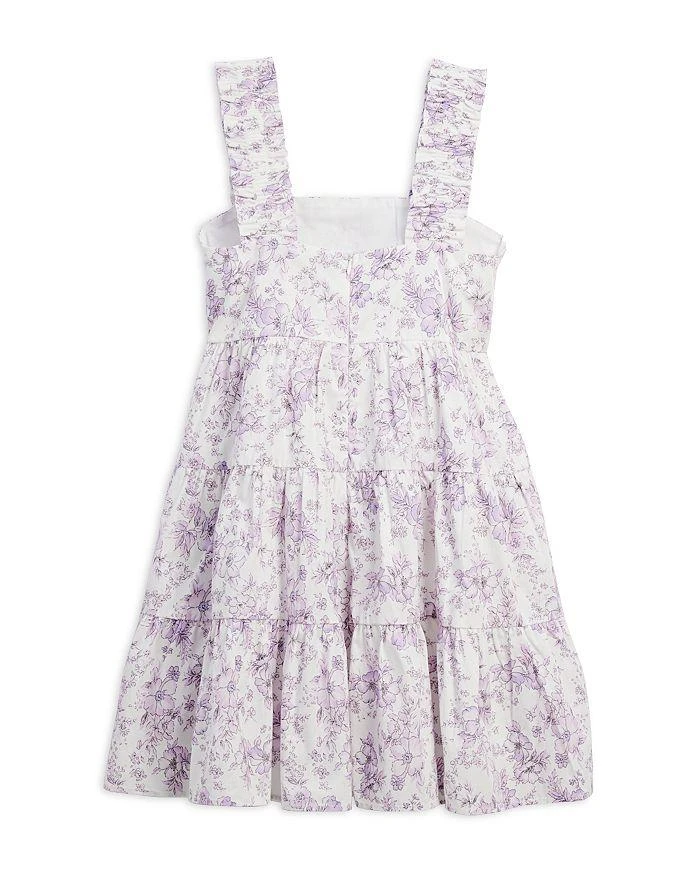 AQUA Girls' Floral Mini Dress, Little Kid, Big Kid - Exclusive 2