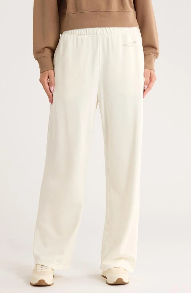 Rag 
Bone Cotton French Terry Wide Leg Sweatpants