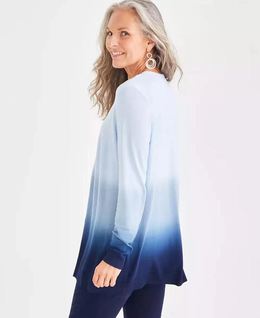 Style & Co Petite Dip-Dyed Open-Front Cardigan Sweater, Created for Macy's 4
