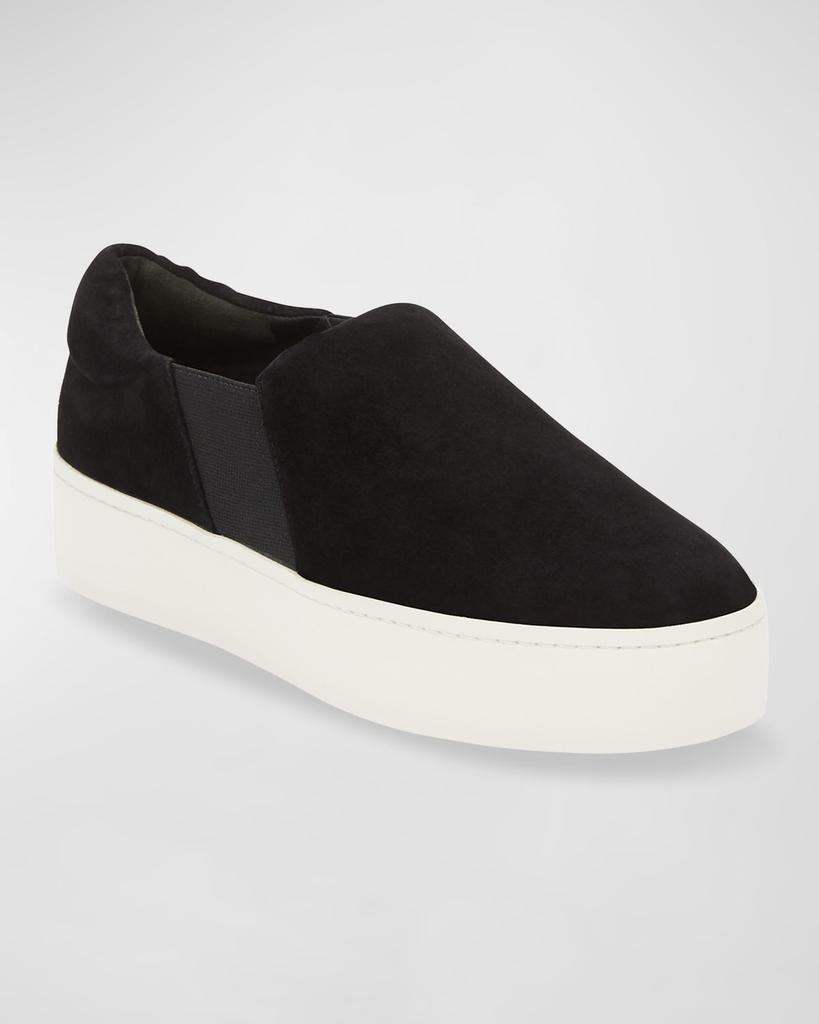 Vince Warren Suede Platform Skate Sneakers