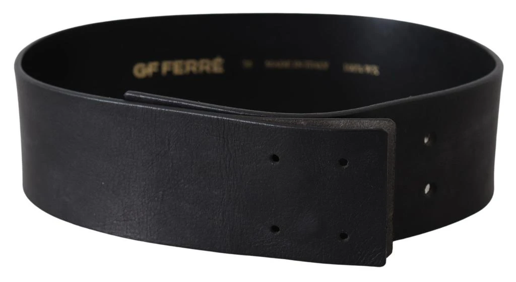 GF Ferre Genuine Leather Wide Logo Waist Women
s Belt