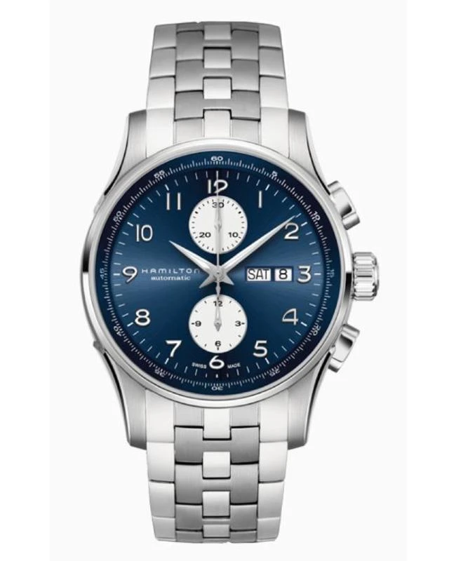 Hamilton Hamilton Jazzmaster Maestro Auto Chrono Blue Dial Steel Men's Watch H32766143 1