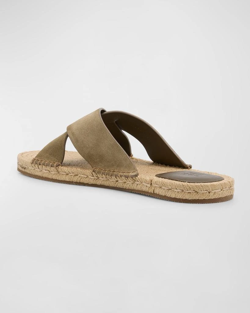 ZEGNA Men's Panarea Suede Espadrille Sandals 4