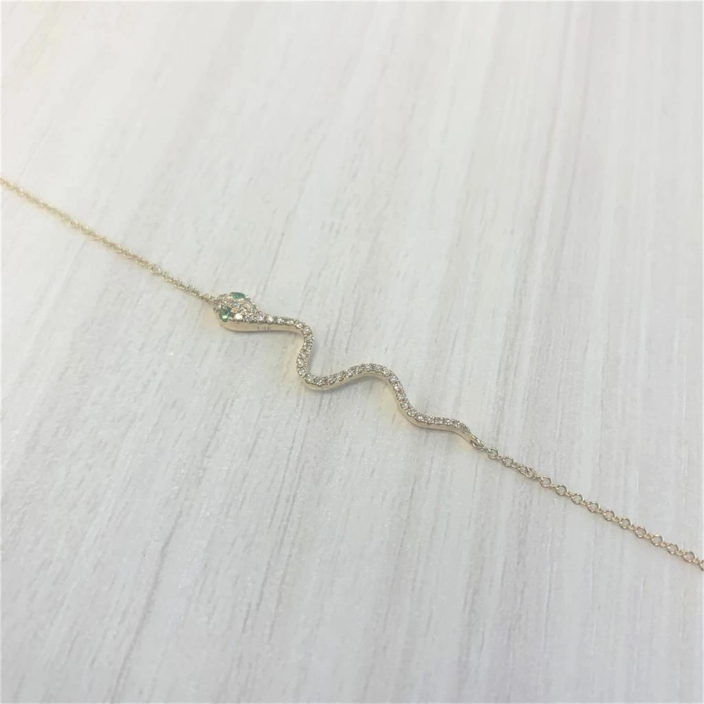 Sabrina Designs 14k Gold & Diamond Snake Bracelet 2