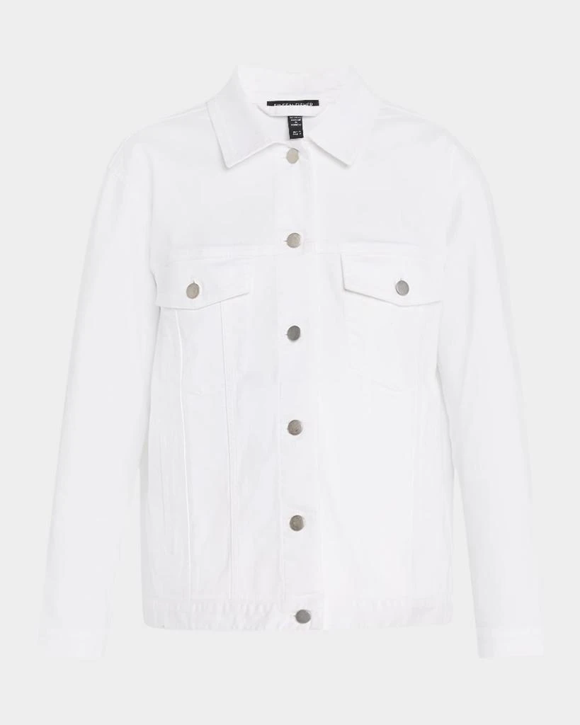 Eileen Fisher Garment-Dyed Organic Cotton Denim Jacket 1