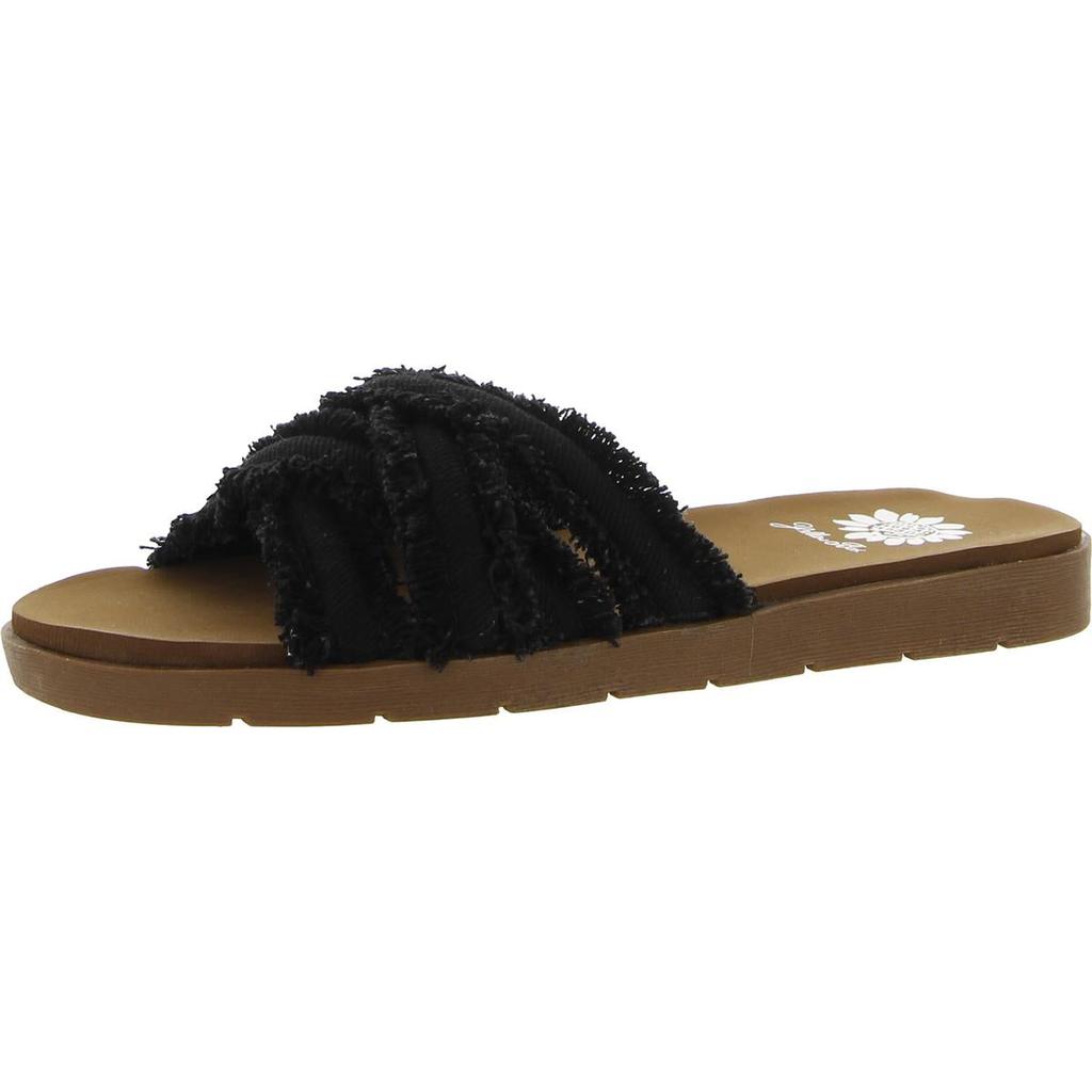 Yellow Box Falses Womens Slip On Flat Slide Sandals