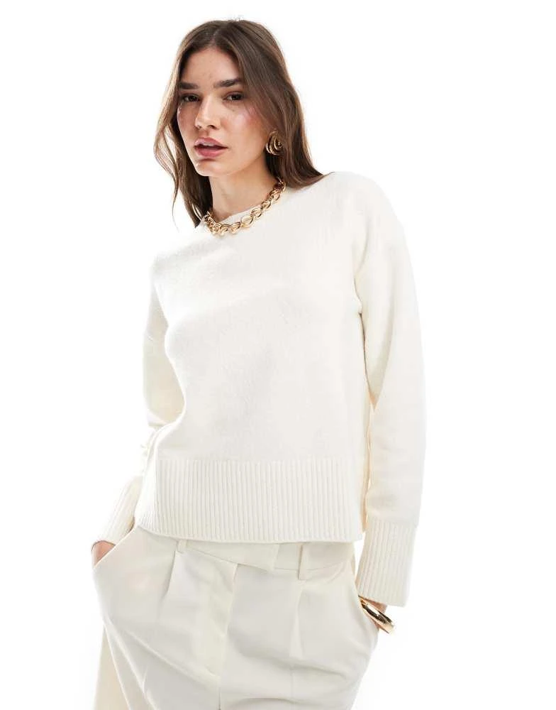 & Other Stories & Other Stories crew neck jumper in off white 1