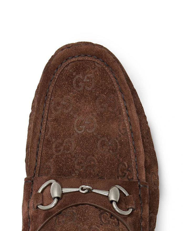 Gucci Men's Luxury Suede GG Horsebit Loafers 5