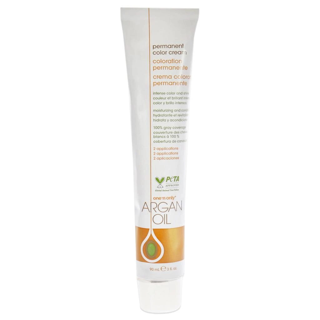 One n Only Argan Oil Permanent Color Cream - 3RV Dark Red Violet Brown by  for Unisex - 3 oz Hair Color 2