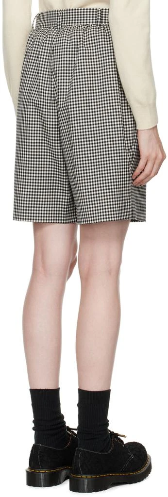 Comme des Garcons Black & White Gingham Check Shorts 3