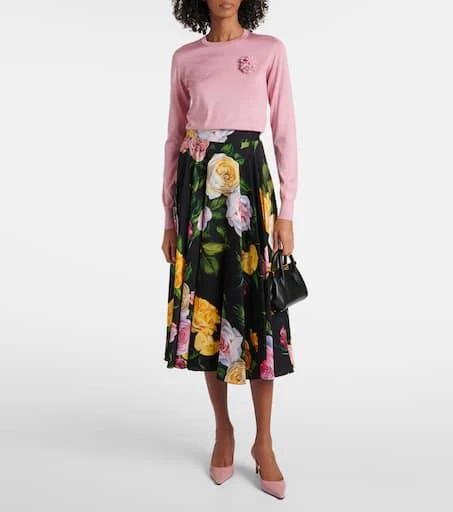 Dolce 
Gabbana Mun DG leather slingback pumps 3