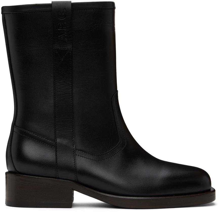 A.P.C. Black Héloïse Boots