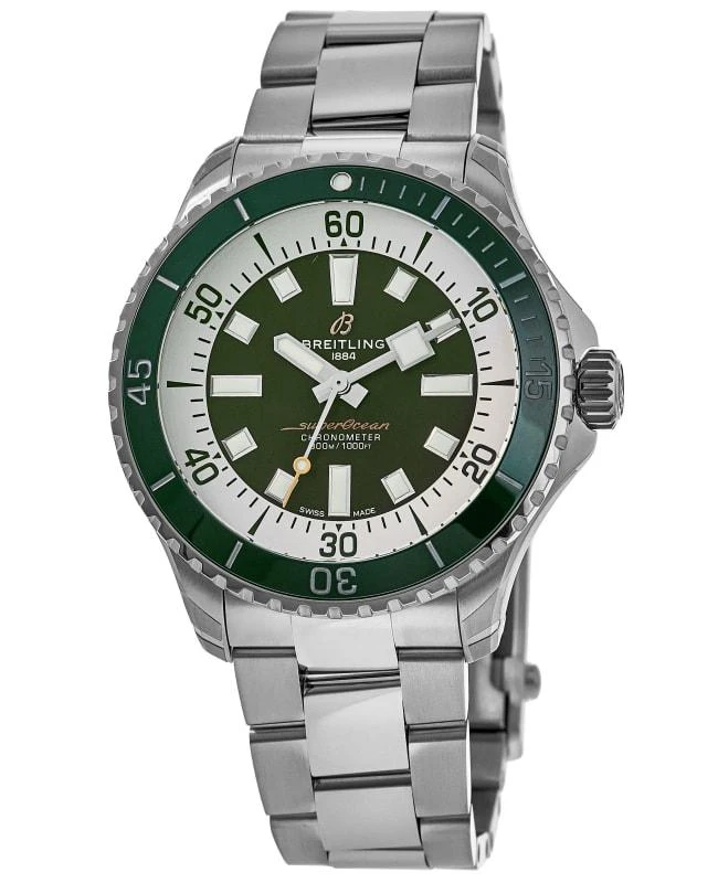 BREITLING Breitling Superocean Automatic 44 Green Dial Stainless Steel Men's Watch A17376A31L1A1 1