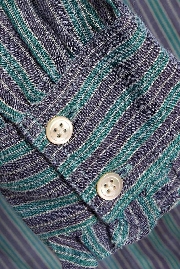 MARANT ÉTOILE Pamias ruffled striped cotton blouse 4