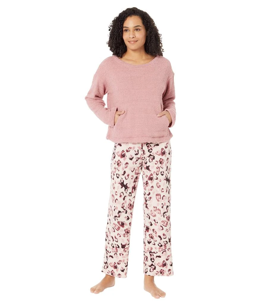 Hue Animal Fluffy Chenille Pajama Set 1