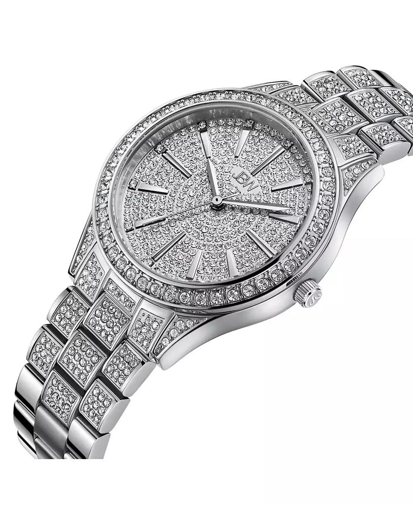 Jbw Women's Cristal Diamond (1/8 ct. t.w.) Watch in Stainless Steel Watch 38mm 2