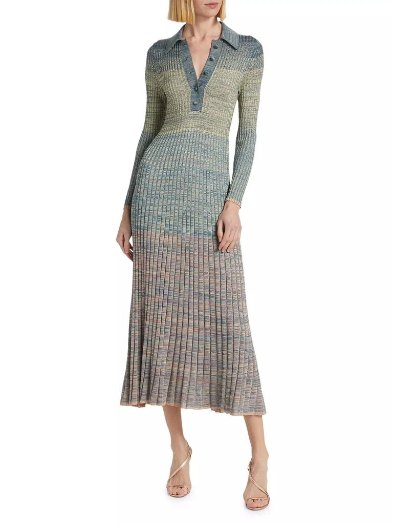 Zimmermann Story One Rib-Knit Midi-Dress 2
