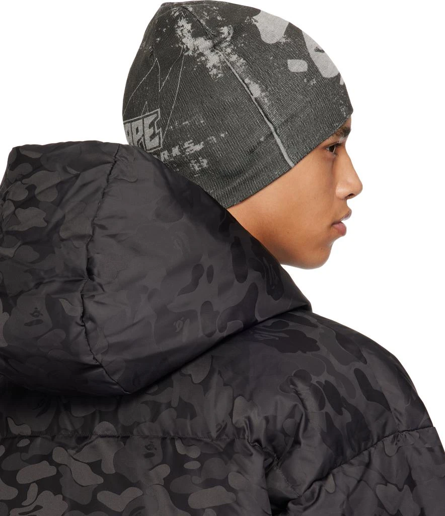 Bape Gray Ape Head Knit Beanie 3