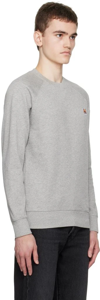 Maison Kitsune Gray Fox Head Sweatshirt 2