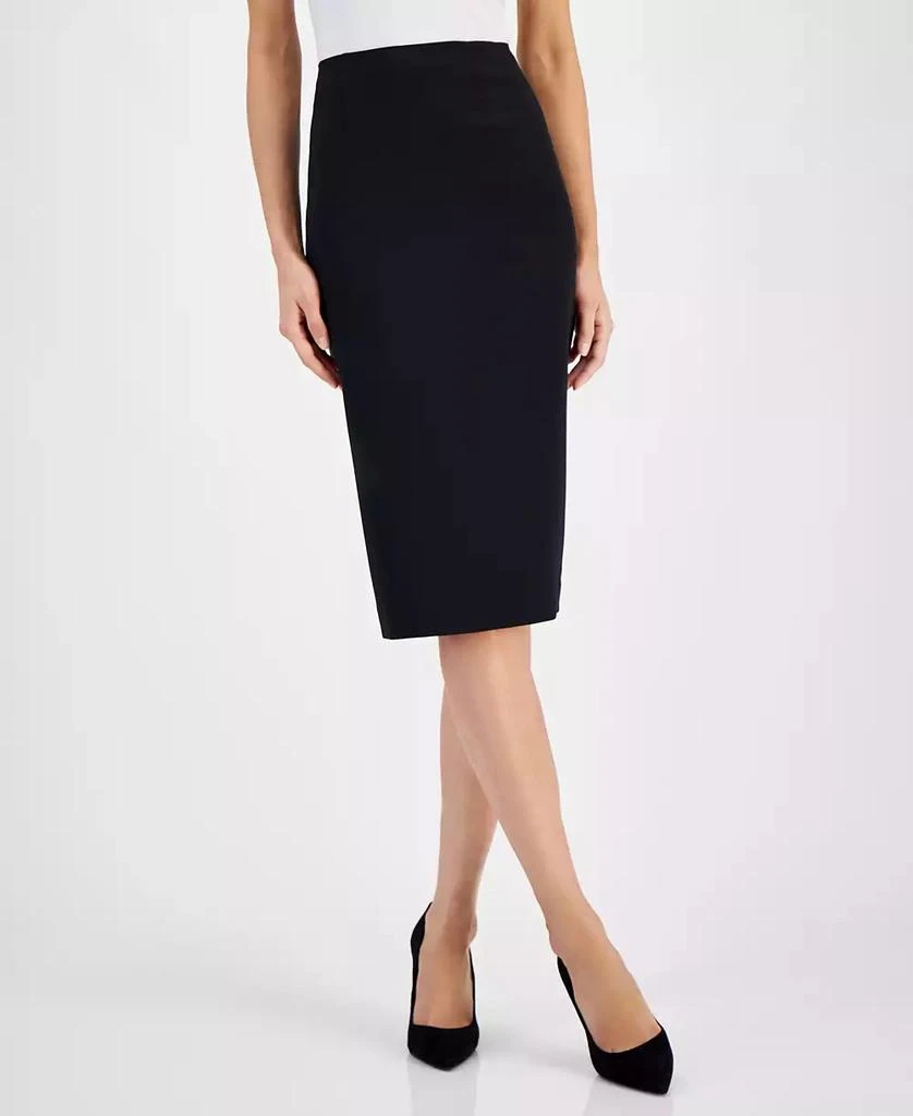 Kasper Women's Below-the-Knee Stretch Pencil Skirt, Regular & Petite Sizes 4